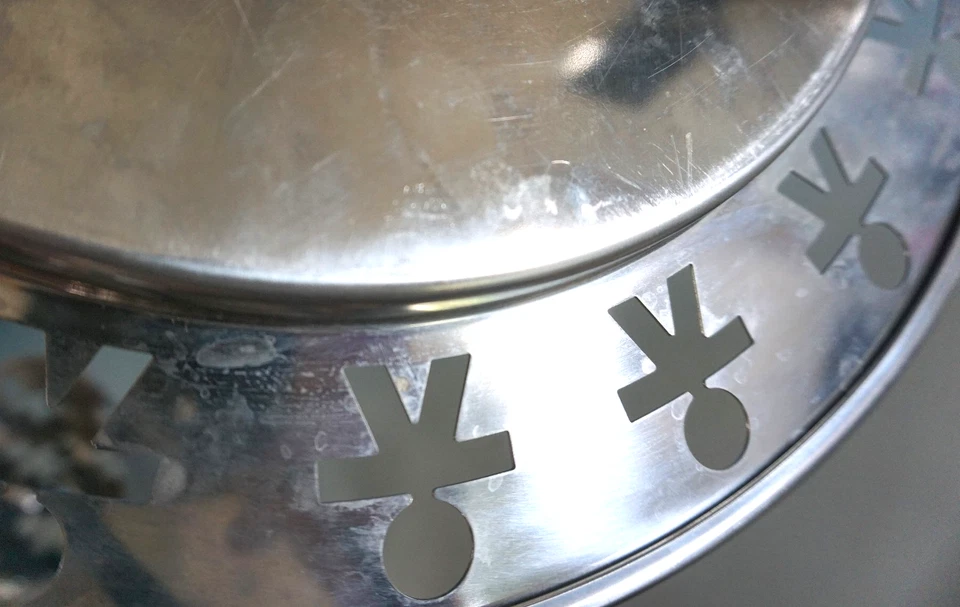 Alessi Tablett Serviertablett Platte King Kong Girotondo Edelstahl (F025-1396) - Bild 3 von 3