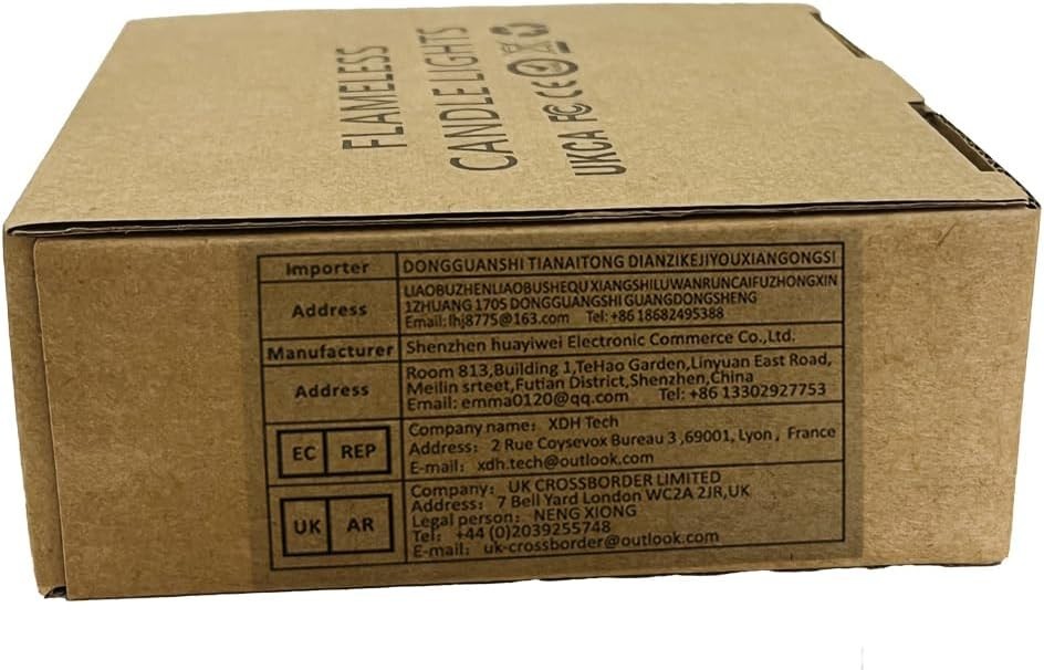 "LED Tea Lights with 6-Hour Timer: 12 Warm Yellow Flickering Candles for Events