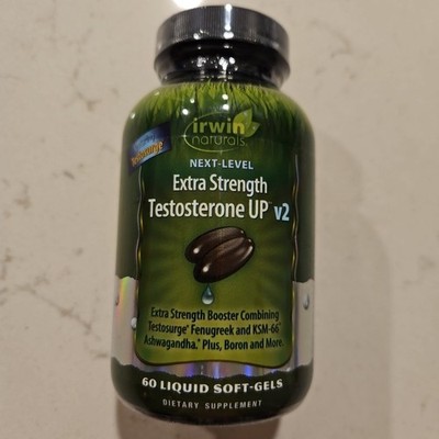 Irwin Naturals Next Level Extra Strength Testosterone Up v2 Exp 2027+