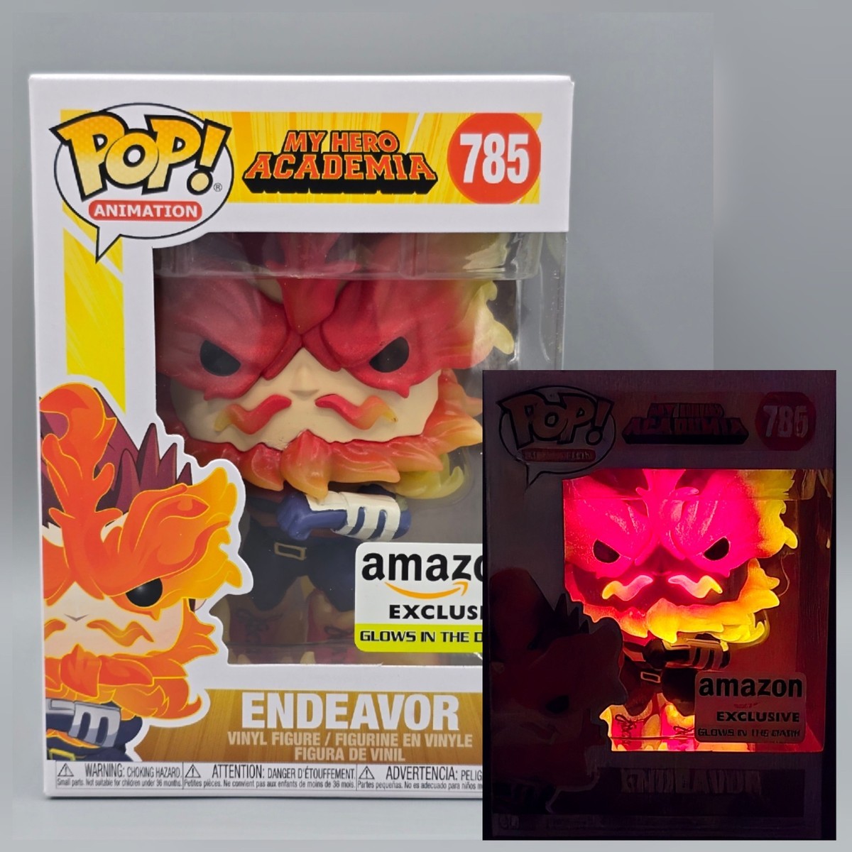 Funko Pop! My Hero Academia Glow In The Dark Endeavor #785 Amazon 