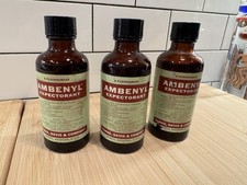 Vintage 1950s Medicine Bottle Ambenyl NOS Not To Be Taken Do Not Consume