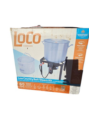 #ad Loco Cookers 60 Quart Propane Low Country Boil Steam Kit Lobster Crawdad Pot $60.00