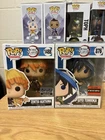 Funko Pop Giyu 876 AAA Exclusive Zenitsu 1488 Demon Slayer Exclusive Lot Bundle