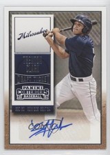 2015 Panini Contenders Draft Ticket Trent Grisham Trenton Clark #5 Auto s3g