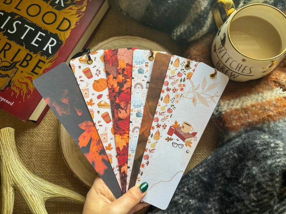 Autumn Inspired Bookmark Collection Aesthetic Bookmarks for Book Lovers | Cute