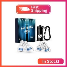 Reure High Fidelity Concert Ear Plugs, Noise Cancelling Silicone Ear Plugs 2 Pai