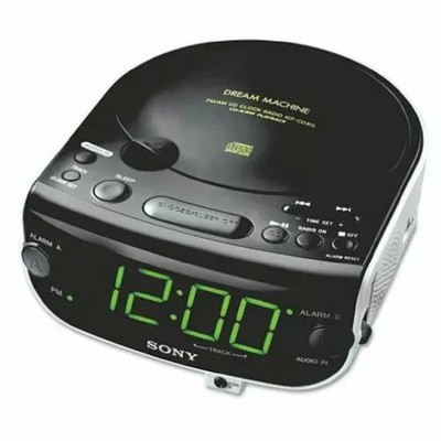 Sony Dream Machine ICF-CD815 AM/FM Radio CD Player Alarm AUX
