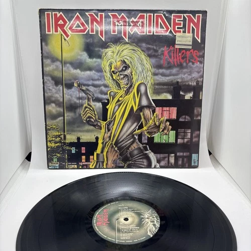 Iron Maiden KILLERS LP 1981 EMI Electrola German Press Vinyl VG+