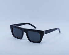 New SAINT LAURENT SLM131 001 Black/Black 52-20-140 Sunglasses