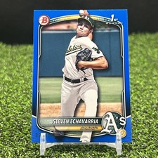 STEVEN ECHAVARRIA 2025 Bowman Baseball 1st Bowman Blue 58/150 BP-73 Athletics