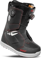 ThirtyTwo Lashed Double BOA Crab Grab Men's Snowboard Boots, Black/White/Red, M9
