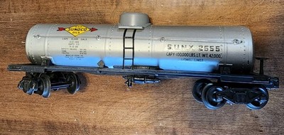 Lionel O Gauge 2955 Sunoco SUNX 2555 Single Dome Tank Car. Our XS21