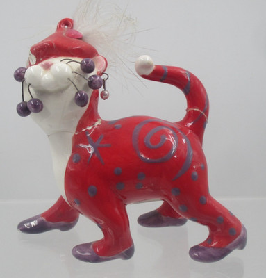 Amy Lacombe 2004 Willits-Entwürfe #15443 ''Ginny'' Katzenornament beschädigt