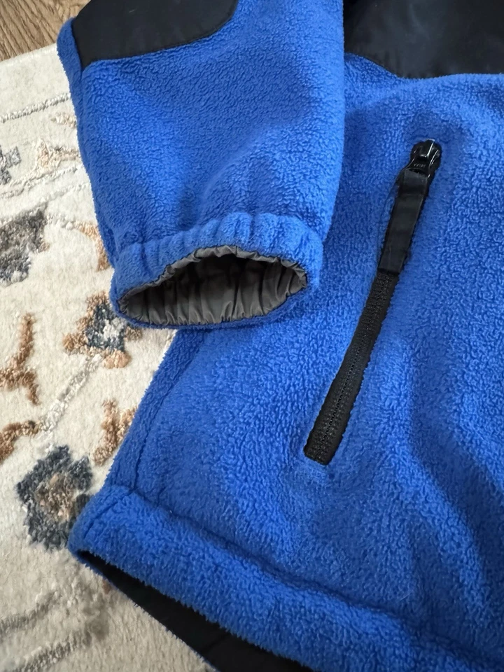 Boys Columbia Reversible Jacket Size S 8 | Kids Blue Columbia Fleece Jacket Coat - Image 3 of 4