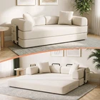 80" Queen Convertible Sofa Bed, No Assembly Modern Boneless Couch Sofa Zero VOC.
