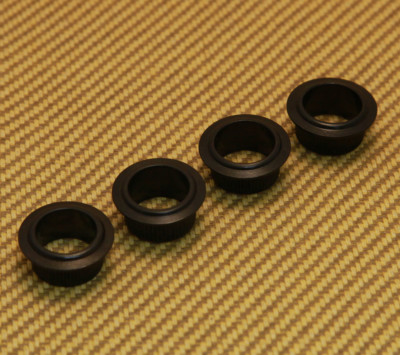 TK-0799-003 (4) Black Vintage Style 11/16'' Bass Headstock Tuner Bushings 