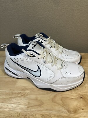 Nike Air Monarch IV Sneakers Mens Size 13 Athletic Shoes White Blue 415445-102