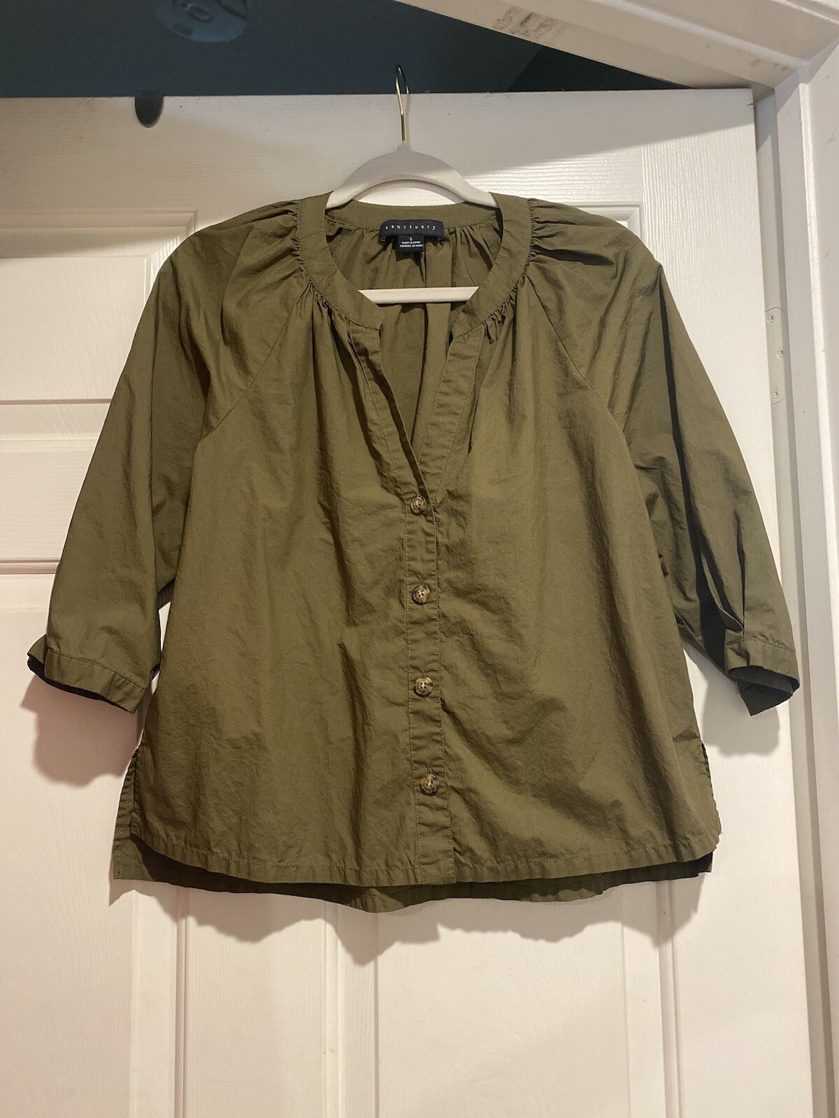 Sanctuary Lightweight Cotton Blouse Women’s Small Brown