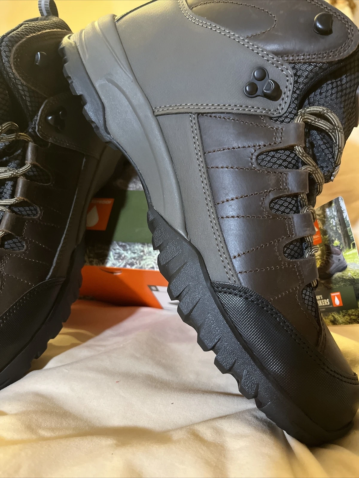 Ozark Trail Men's Hikers Waterproof 13 New Hiking Camping Trails Outdoor Brown
Opens in a new window