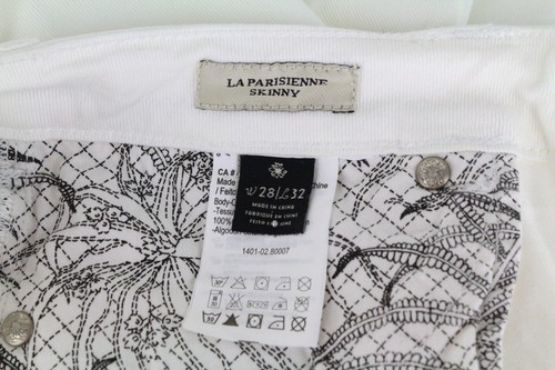 MAISON SCOTCH La Parisienne Womens Jeans W28/L32 Skinny Off-White Cotton - Picture 6 of 12
