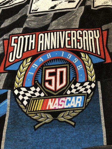 Vintage Richard Petty Racing 50th Anniversary T-Shirt Nascar Large L - Picture 3 of 12