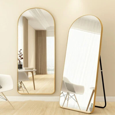 LIFELOOK Arch Full Length Mirror Floor Free Standing Dressing Mirror Wall Mounted Mirrors