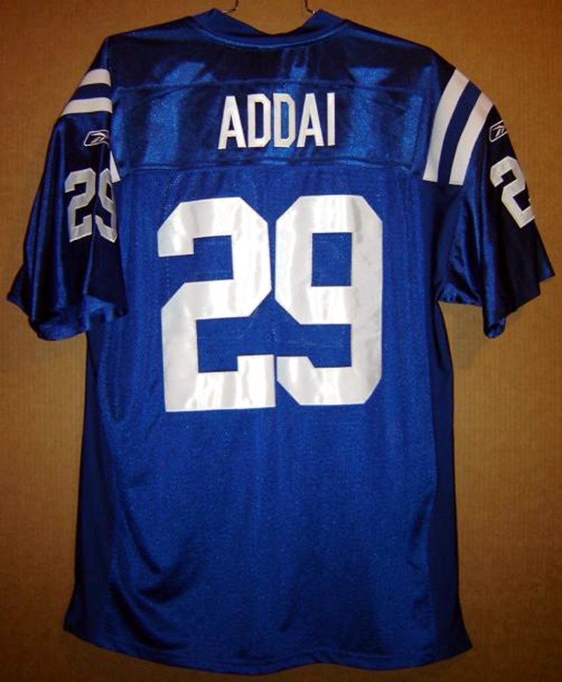 INDIANAPOLIS COLTS JOSEPH ADDAI Blue #29 AUTHENTIC NFL Size