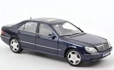 NOREV - 2000 car metallic blue color - Mercedes S55 AMG - 1/18 - N...