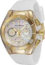 TechnoMarine Ladies TM-120028 Cruise California Gold with White Strap 40mm Watch