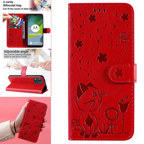 For Motorola Moto E13 G13 G23 G53 G22 G62 Wallet Card Holder Leather Case Cover - Picture 55 of 58