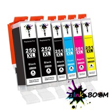 6 Ink Cartridge for PGI-250XL CLI-251XL MG5620 MG6320 IX6820 IP8720 MX922