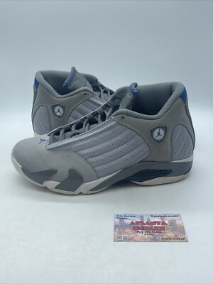 jordan 14 gray and blue