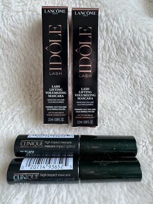 4 X Lancome Idole Lash Lifting Voluminizing + Clinique High Impact Mascara
