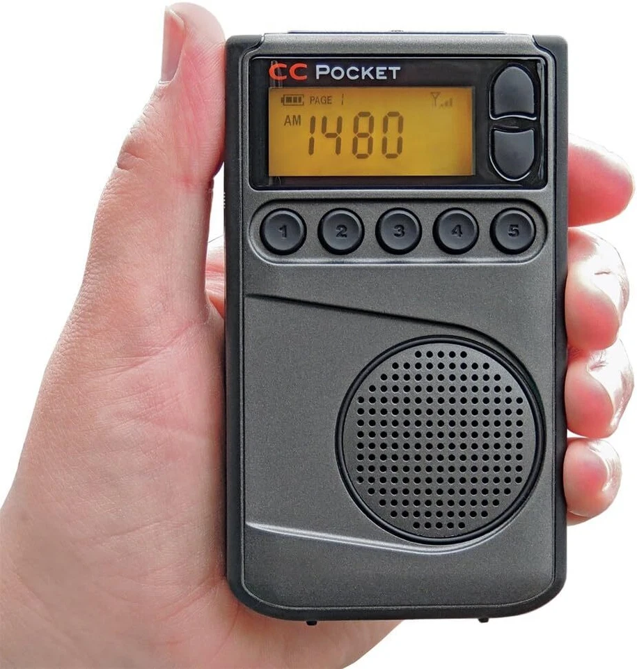 C. Crane CC Pocket AM FM and NOAA Weather Radio with Clock and Sleep Timer - Image 4 of 4