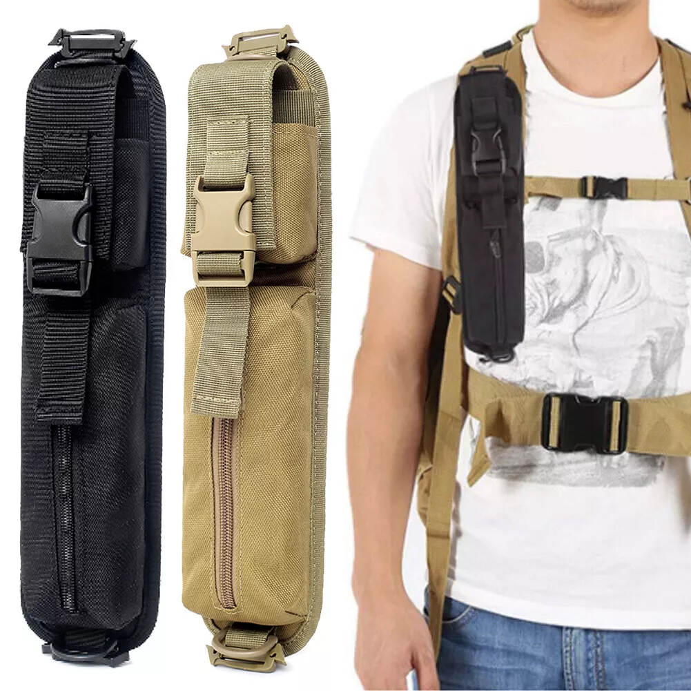 Tactical Backpack Shoulder Strap Attachment Pouch Outdoor MOLLE Glasses Bag  USA