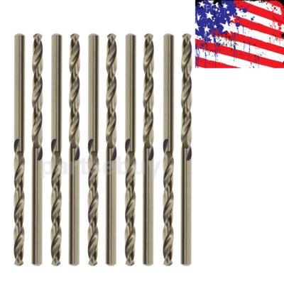 Drill Bit Set, 10Pcs 1/8 Inch(3.2mm) HSS Twist Drill Bit Set