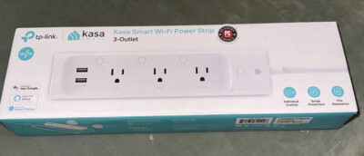 TP-Link Kasa Smart KP303 - Kasa Smart Plug Power Strip with 3 outlets.New In Box