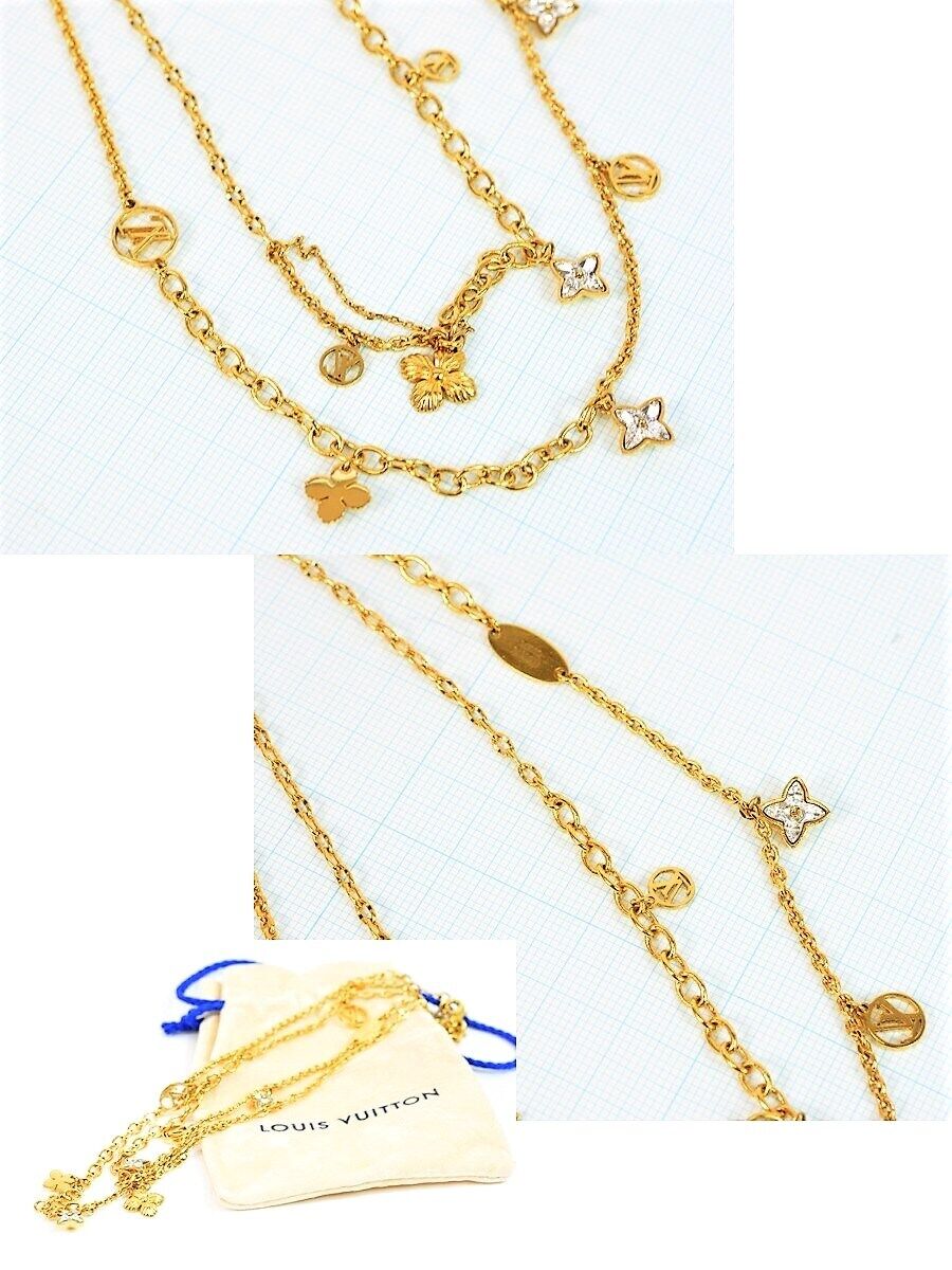 Louis Vuitton M68374 Necklace Blooming Strass | eBay Louis Vuitton M68374 Necklace Blooming Strass | eBay