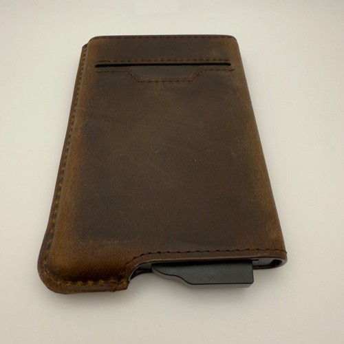 Money Clip Wallet RFID Blocking Card Holder Slim Genuine Leather Metal 2 PC Set - Picture 11 of 40
