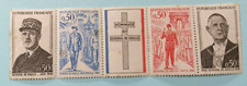TIMBRE FRANCE 1971  ANNIVERSAIRE DU GAL DE GAULLE YT     1695 à 1698  MHN