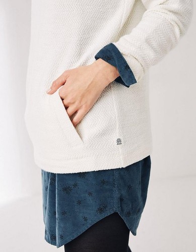 RRP £55, NEW FAT FACE Newbury Ivory Half Neck Jumper - Picture 3 of 4