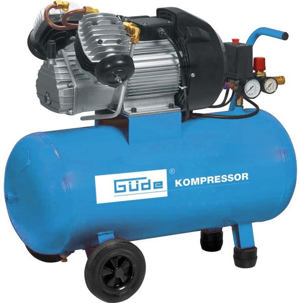GüDe 71170 Kompressorset 400/10/50 Dg 15 Tlg 2,2KW Kolbenkompressor 2 Zylinder-image