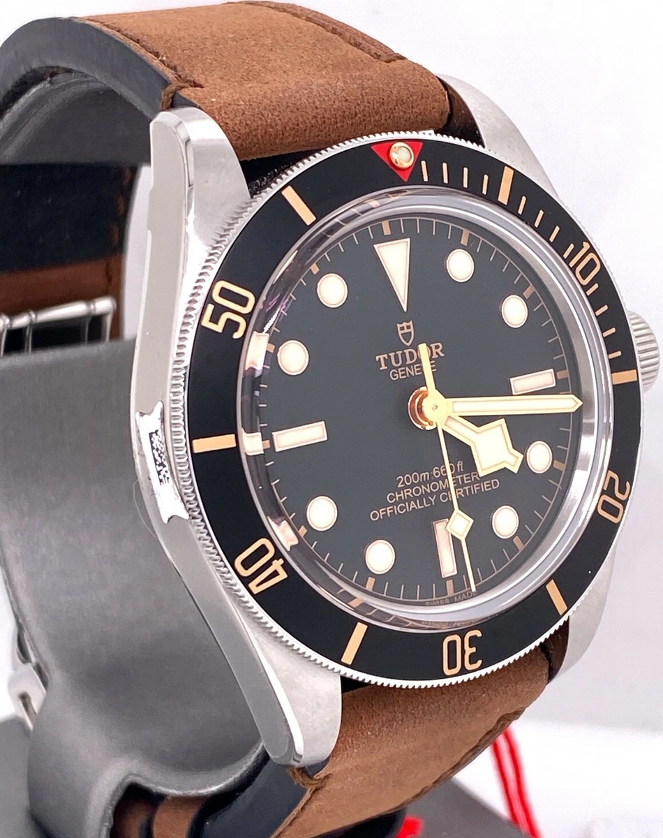 TUDOR Black Bay Fifty Eight 58 Leather Strap 39mm Watch 79030N