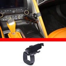 Center Gear Side Cell Phone Mount Holder Bracket For Corvette C7 ZR1 2014-2019
