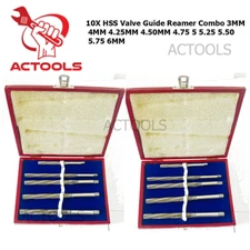 NEW HSS Valve Guide Reamer Combo 10 Pcs USA Shipping ACTOOLS USA