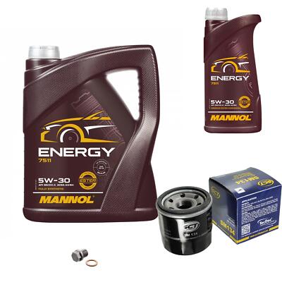 SCT Germany Inspektionspaket MANNOL Energy 5W-30 6L für KIA Mazda Suzuki 1.1