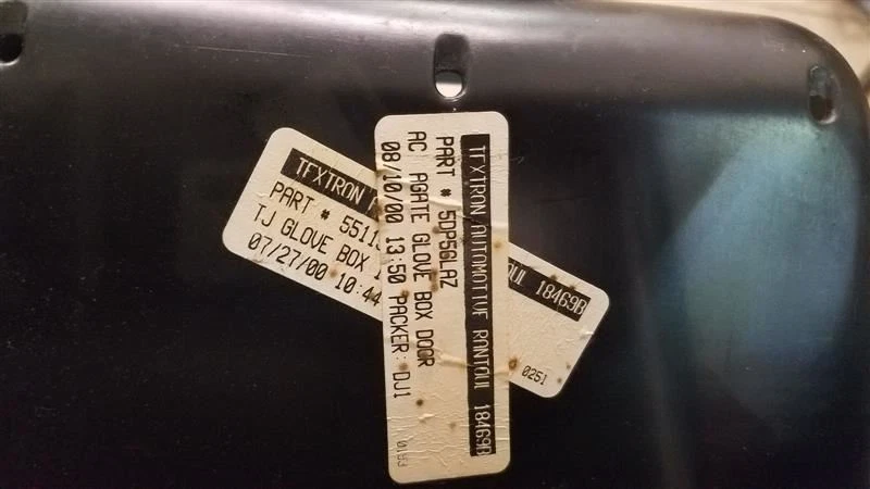 Jeep TJ Wrangler caixa de luvas lateral passageiro ágata 1999 2000 2001 2002 8343 - Imagem 4 de 4