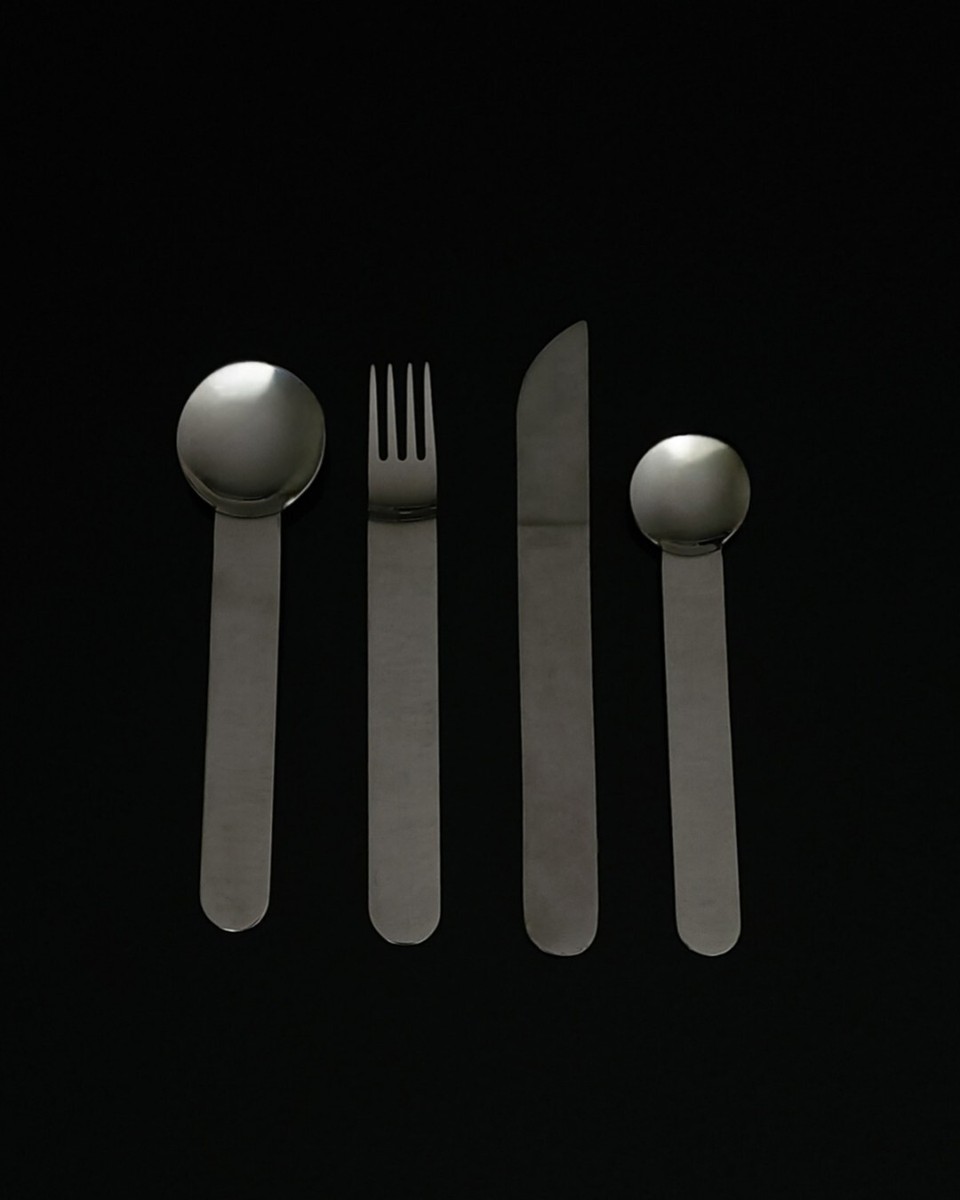 Service à Expresso MCM Inox 6 Tasses/soucoupes – Sergio Asti Pour ICM Italie