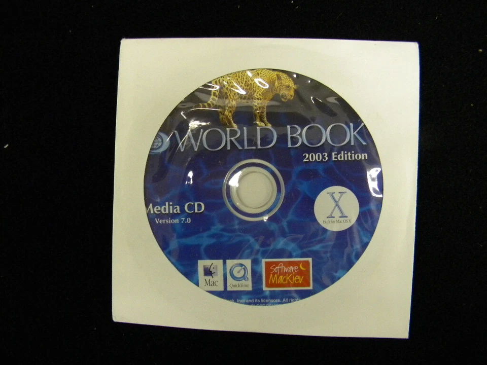 Macintosh OS-X Apple World Book 2003 Edition Media CD Computer Software 7.0 - Image 2 of 4