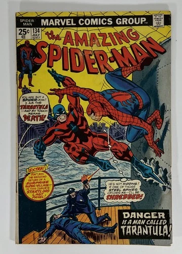 Amazing Spiderman #134 1st Tarantula & 2nd Punisher Marvel Mark Jewelers No MVS